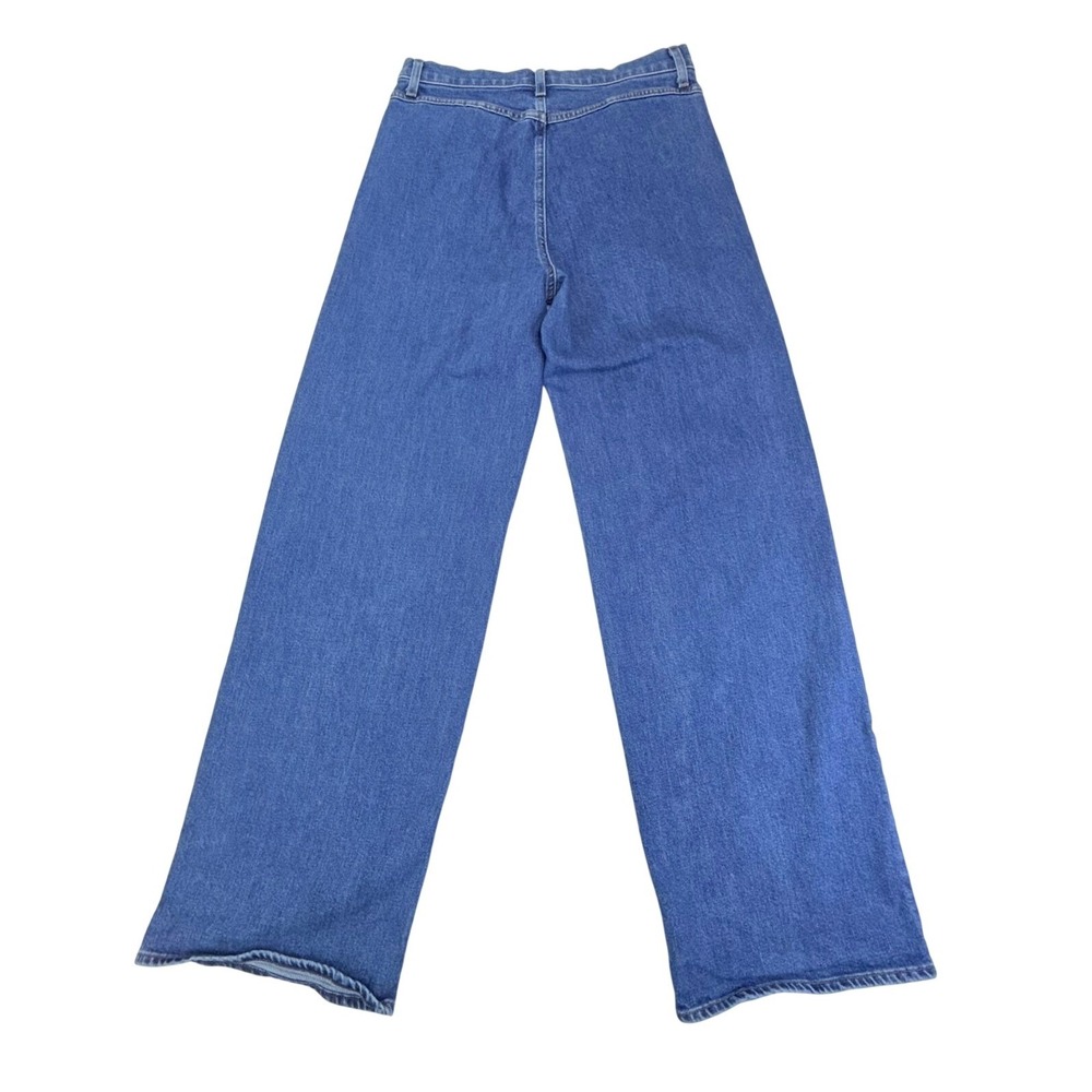 J Brand x Elsa Hosk Monday Wide Leg Jeans Womens 31 High Rise Workday Blue - Picture 3 of 13